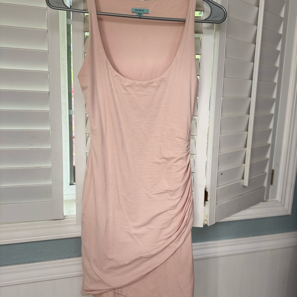 Kookai Ballet Pink bodycon tank dress!